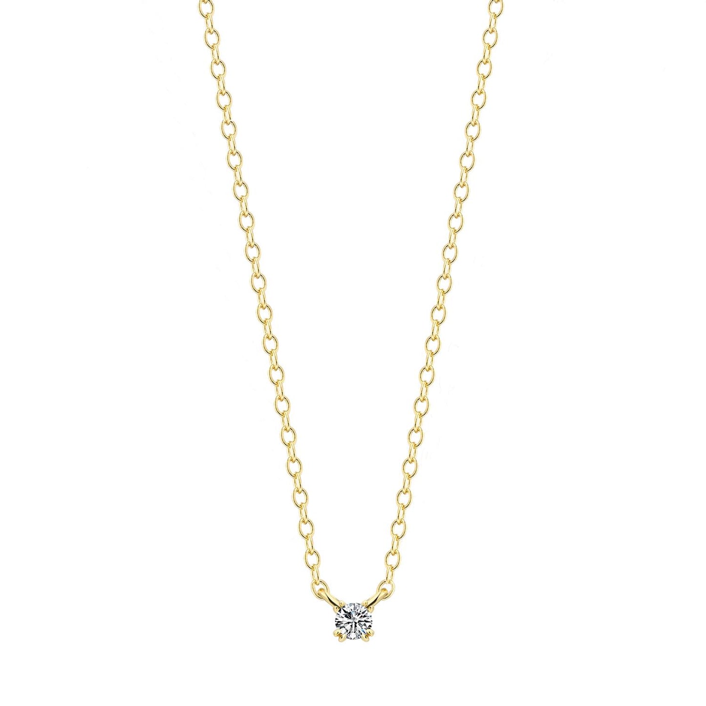 Xenox Damenkette XS10600G Silber vergoldet