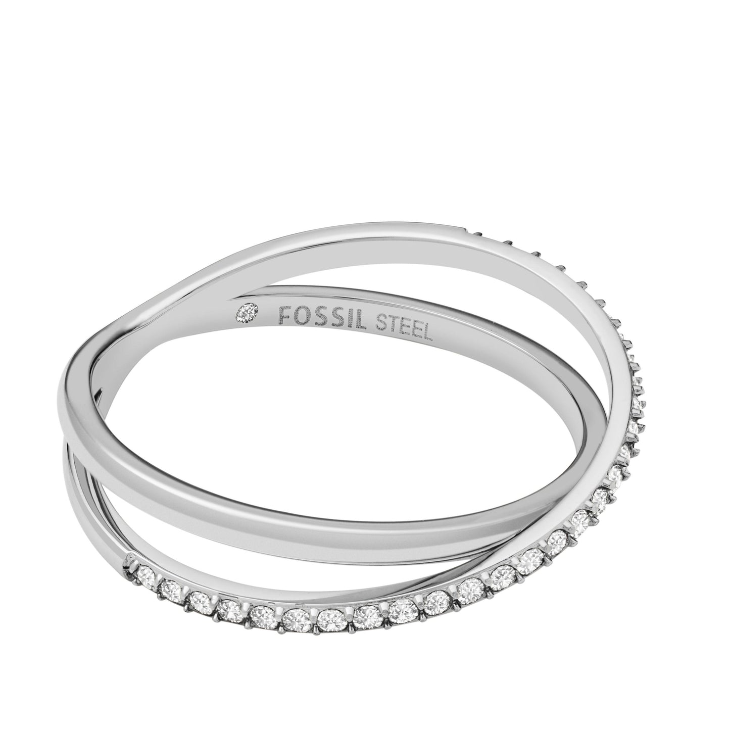 Fossil Damenring JF04078040-7 Edelstahl