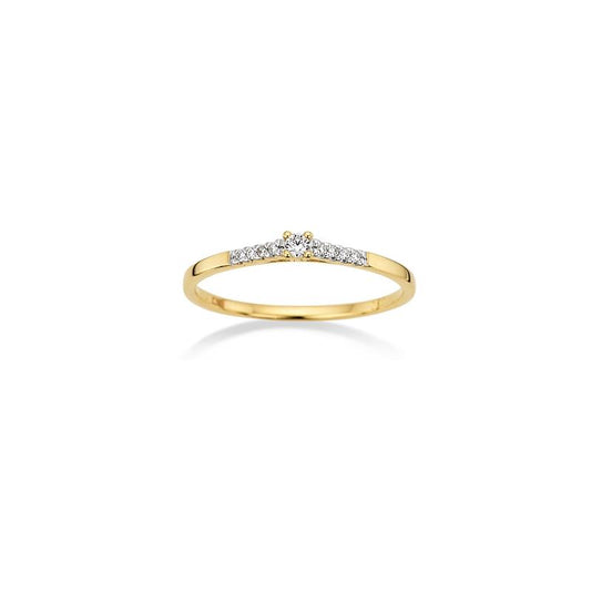 CEM Damenring Mehrsteiner G5-00562R 585 Gold