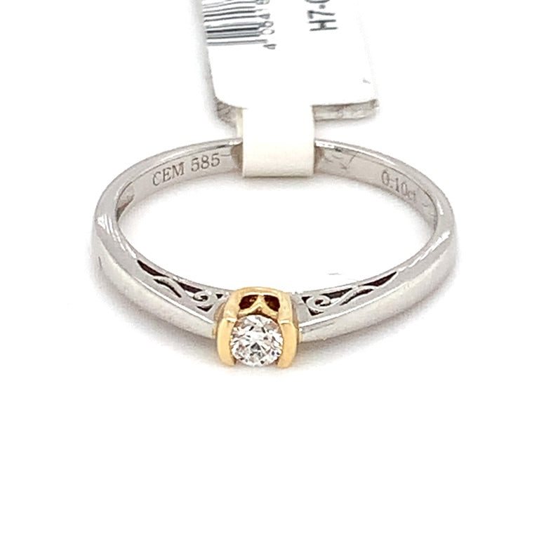 CEM Damenring Einsteiner H7-002 585 Gold