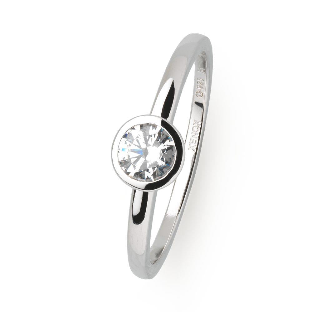 Xenox Damenring XS7279/54 Silber