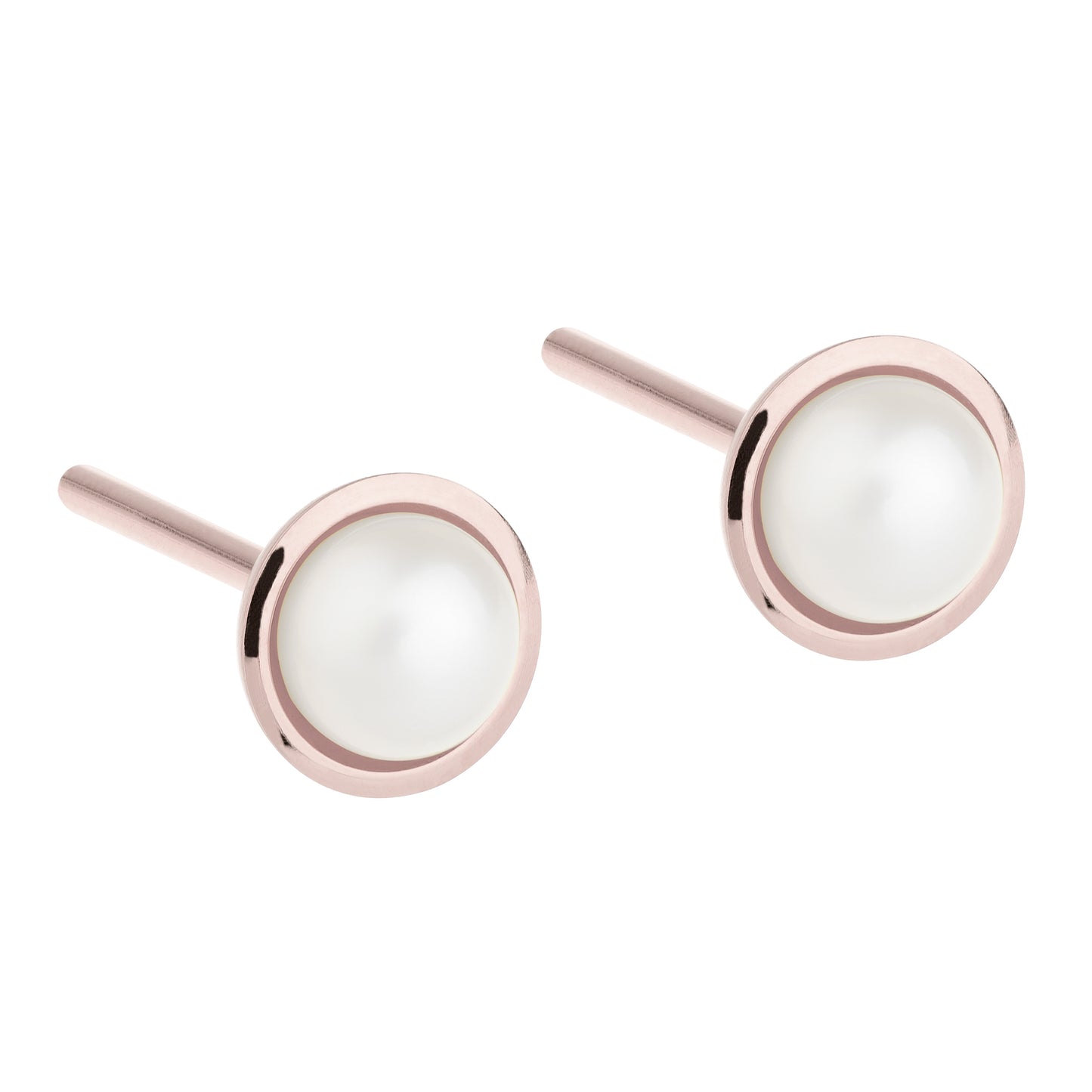 Ernstes Design Ohrstecker E478 Edelstahl rose