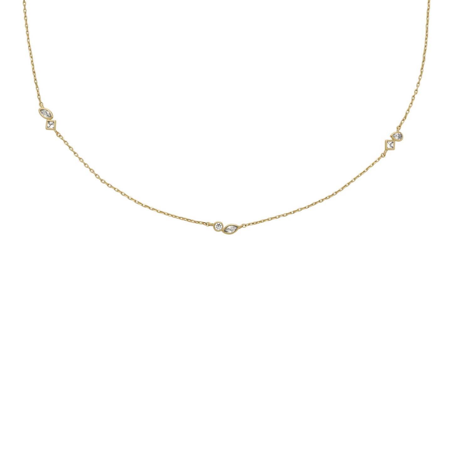 Fossil Damenkette JA7287710 Silber vergoldet