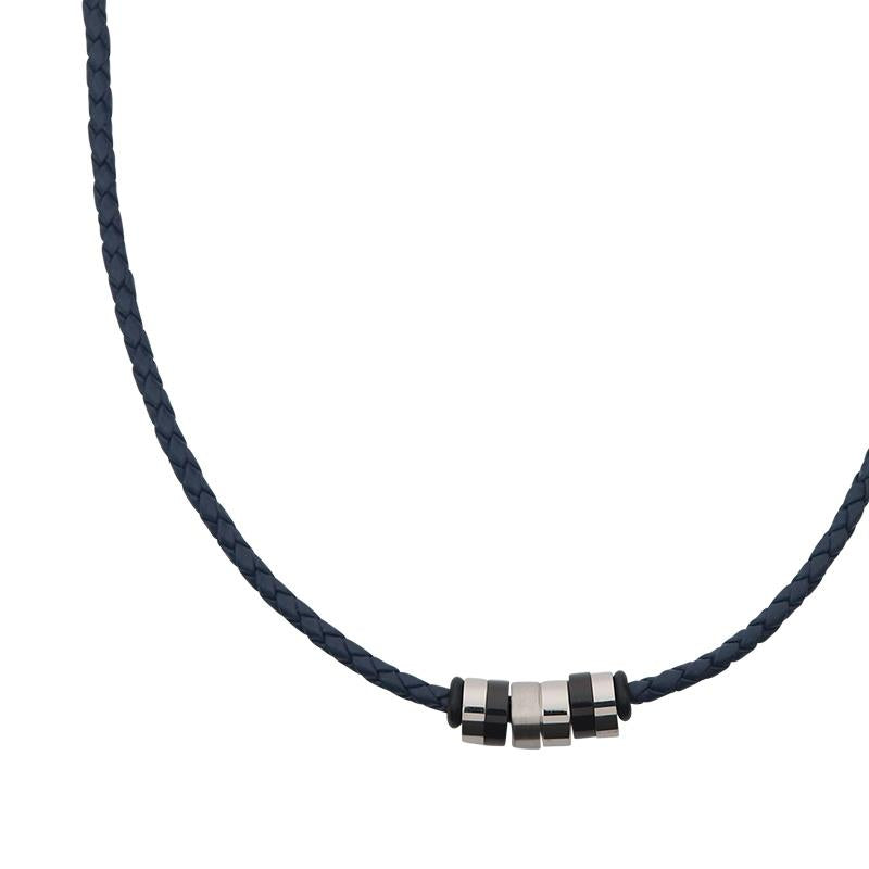 Eng Herrenkette 4-203493-001 Leder/Edelstahl