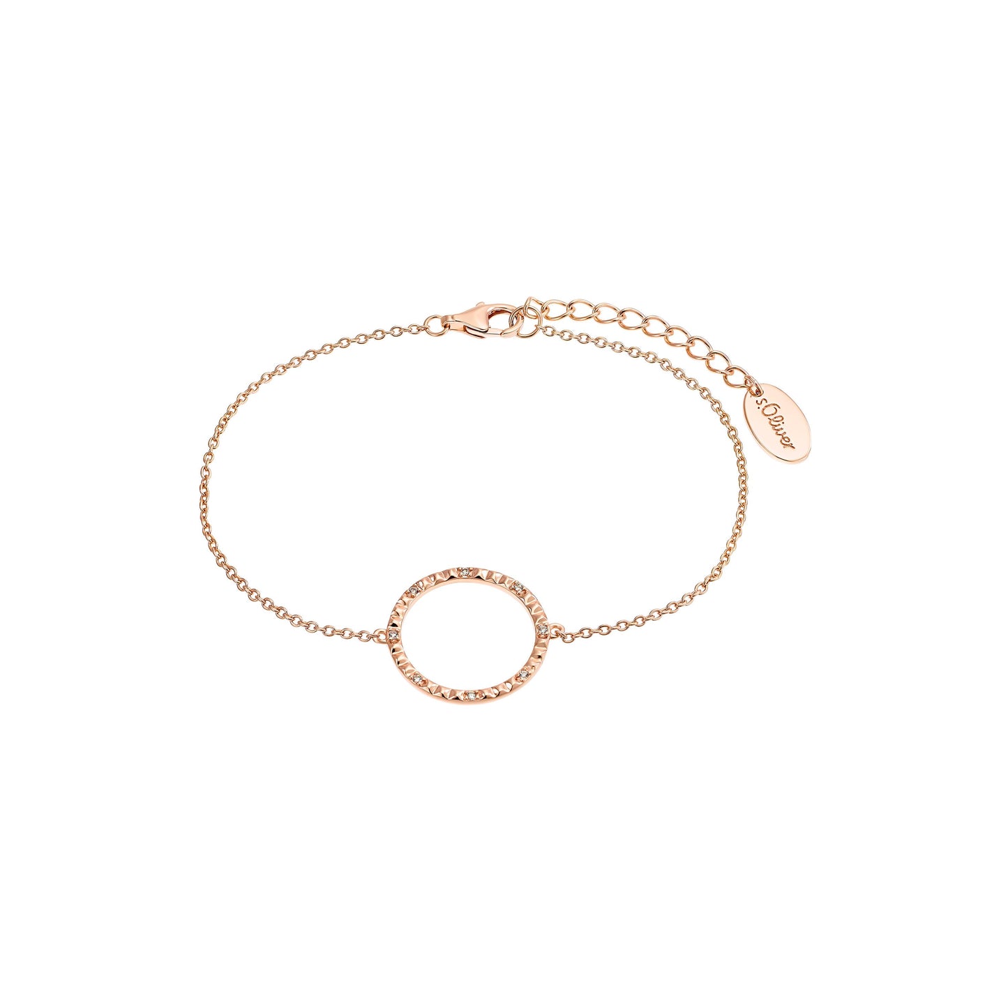 Damenarmband s.Oliver 2034264 Silber rosevergoldet