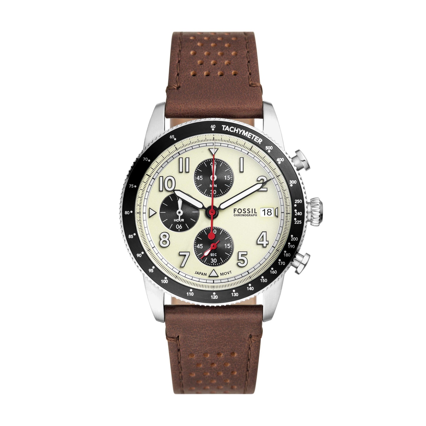 Fossil Herrenuhr FS6042 Lederband