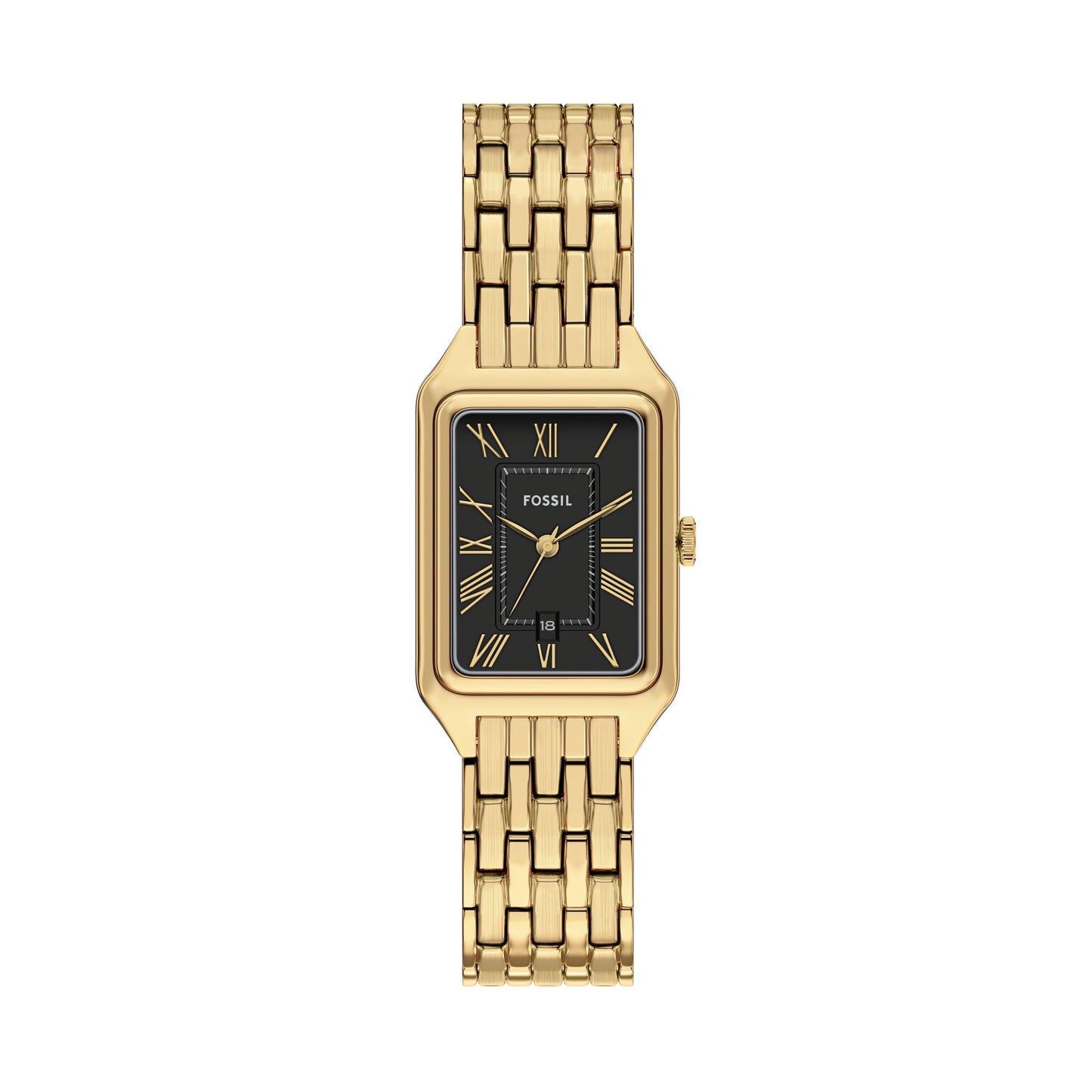 Fossil Armbanduhr ES5434 Edelstahl vergoldet