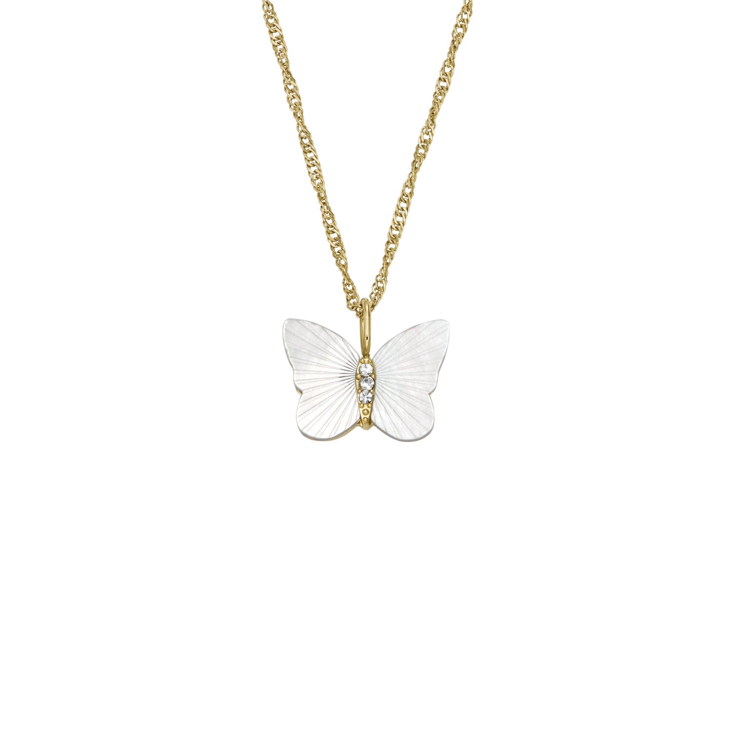 Fossil Damenkette JF04424710 vergoldet