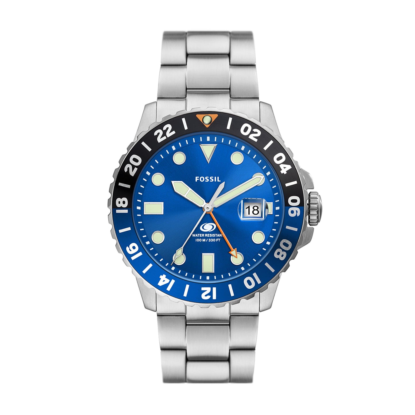 Fossil Armbanduhr FS5991 Edelstahl