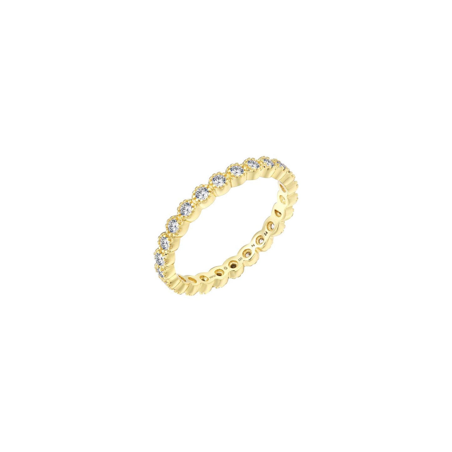 Xenox Damenring XS10611G/56 Silber vergoldet