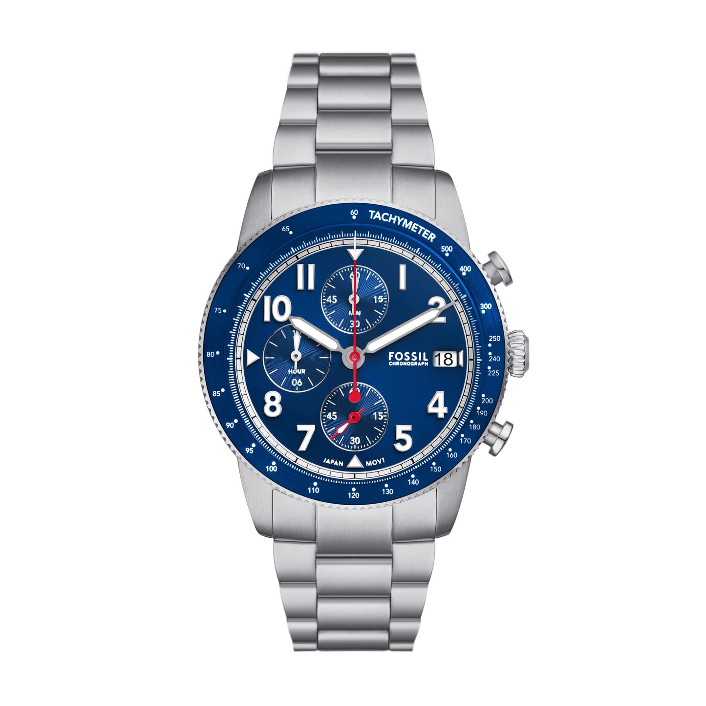 Fossil Herrenarmbanduhr FS6047 Edelstahl