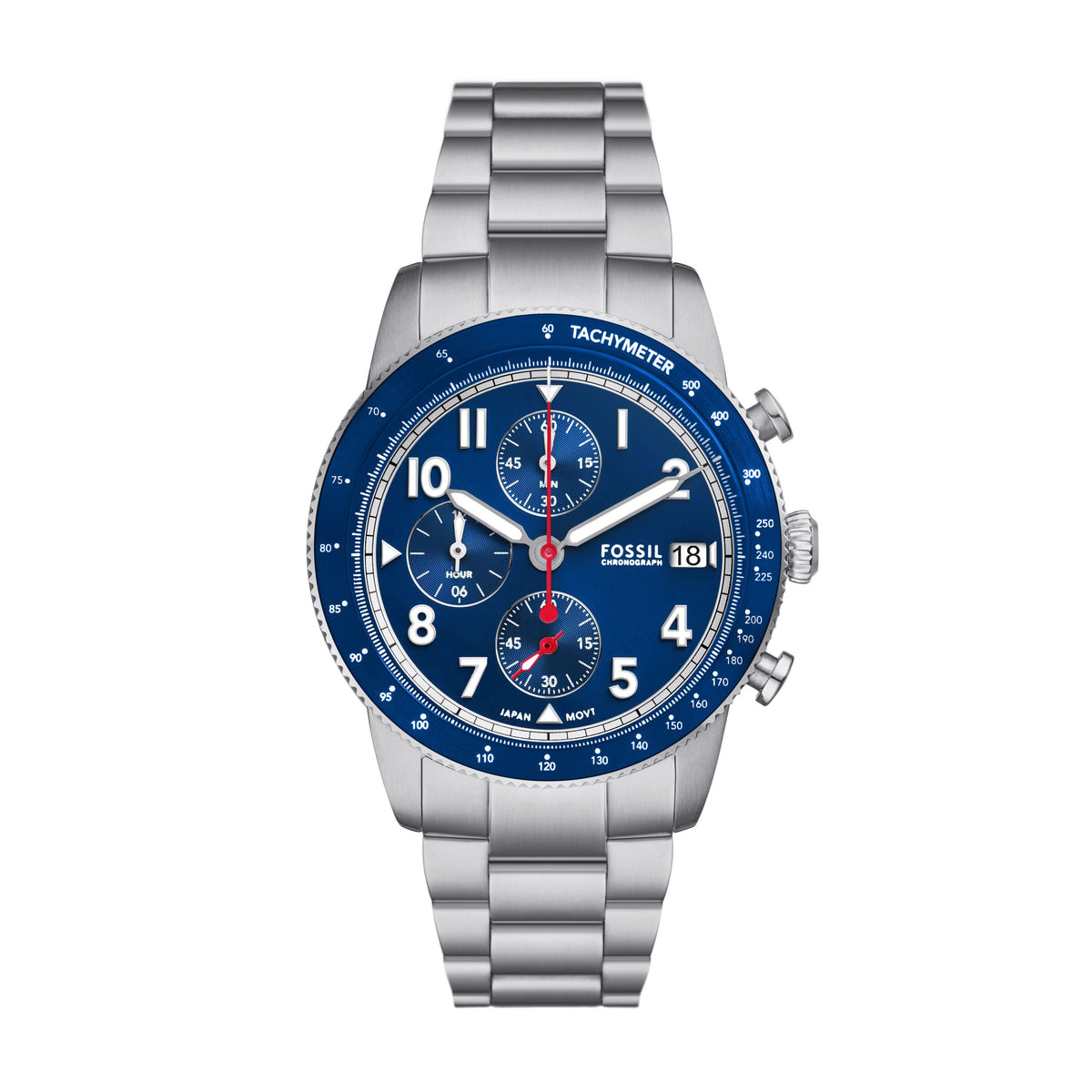 Fossil Herrenarmbanduhr FS6047 Edelstahl