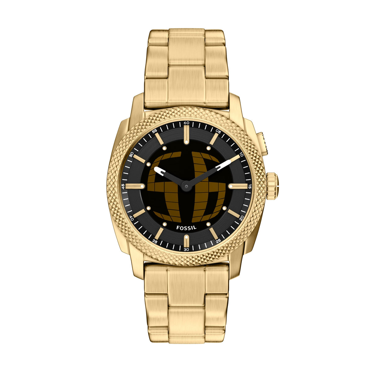 Fossil Armbanduhr FS6157 Edelstahl vergoldet