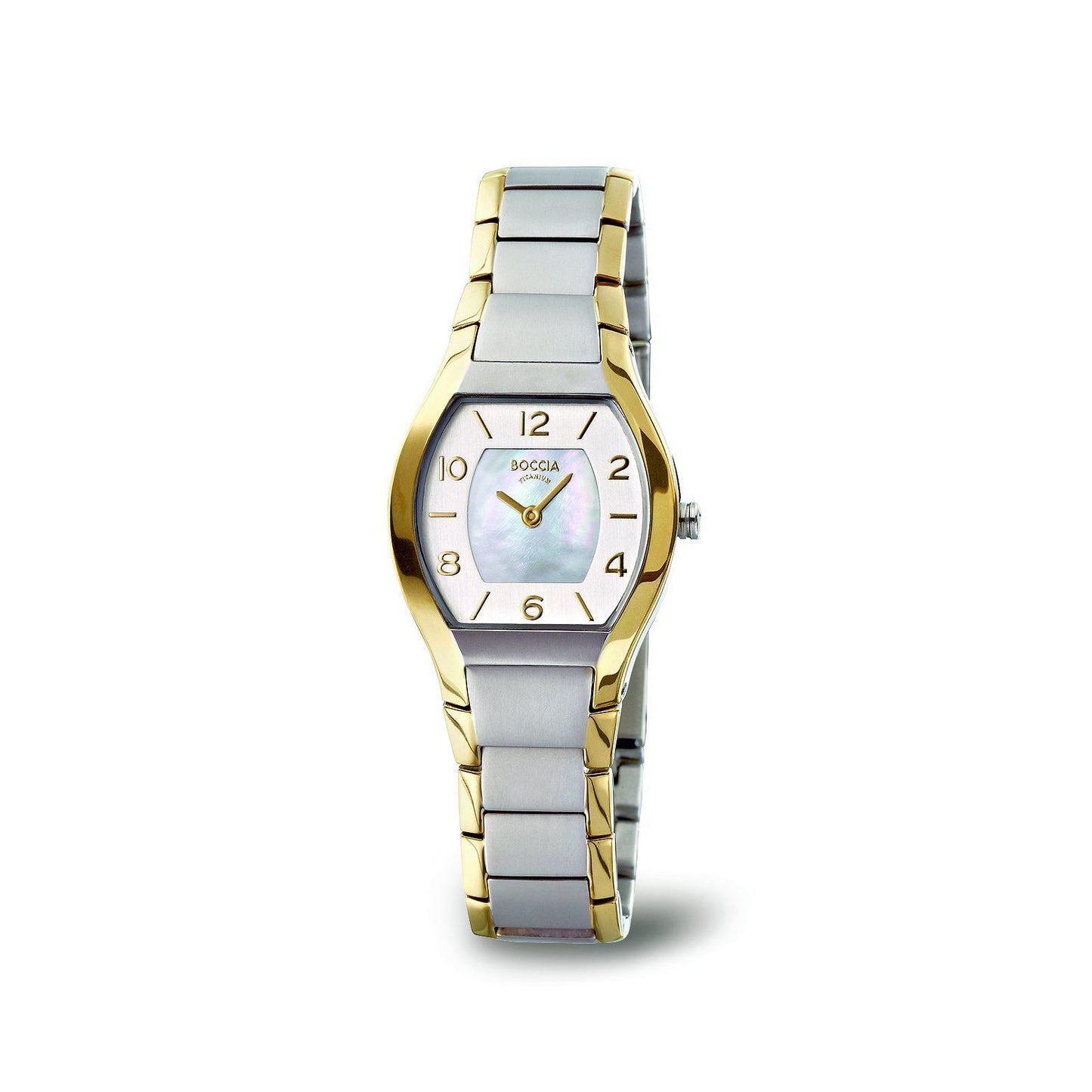 Boccia Damenarmbanduhr 3174-02 Titan vergoldet