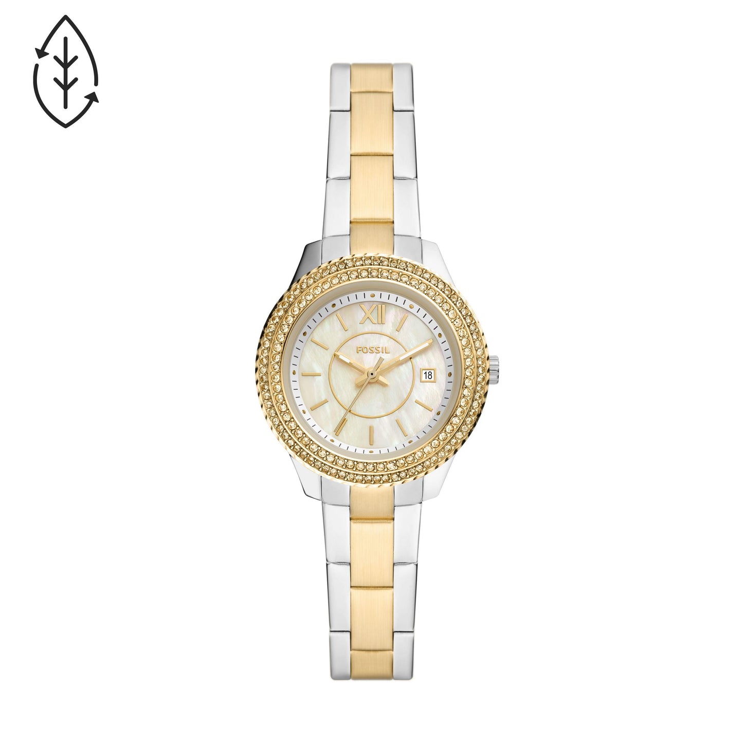 FOSSIL Damenuhr ES5138 bicolor