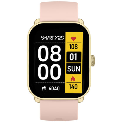Smarty 2.0 Smartwatch SW070F Gold Silikonband