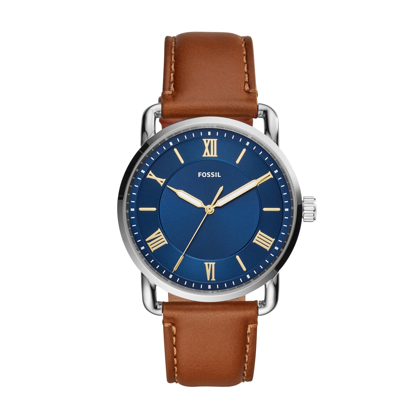Herrenarmbanduhr Fossil FS5661 Edelstahl Lederband