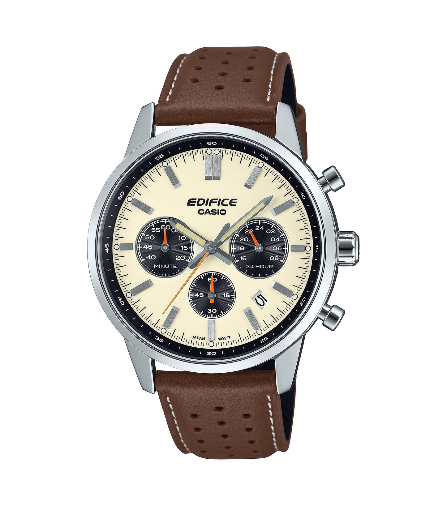 Casio Herrenarmbanduhr EFR-575L-7AEF Lederband