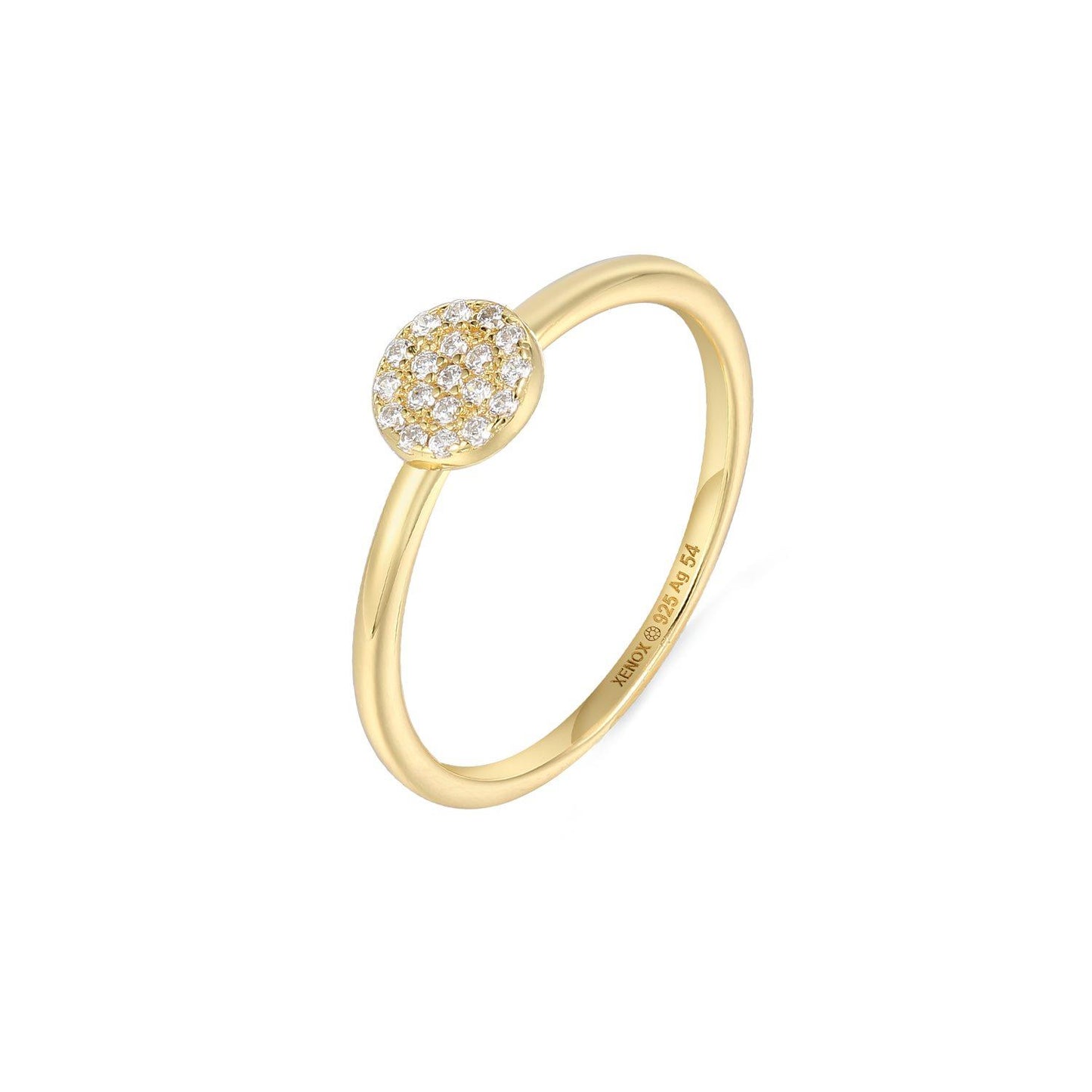 Xenox Ring XS10010G/54 Silber vergoldet