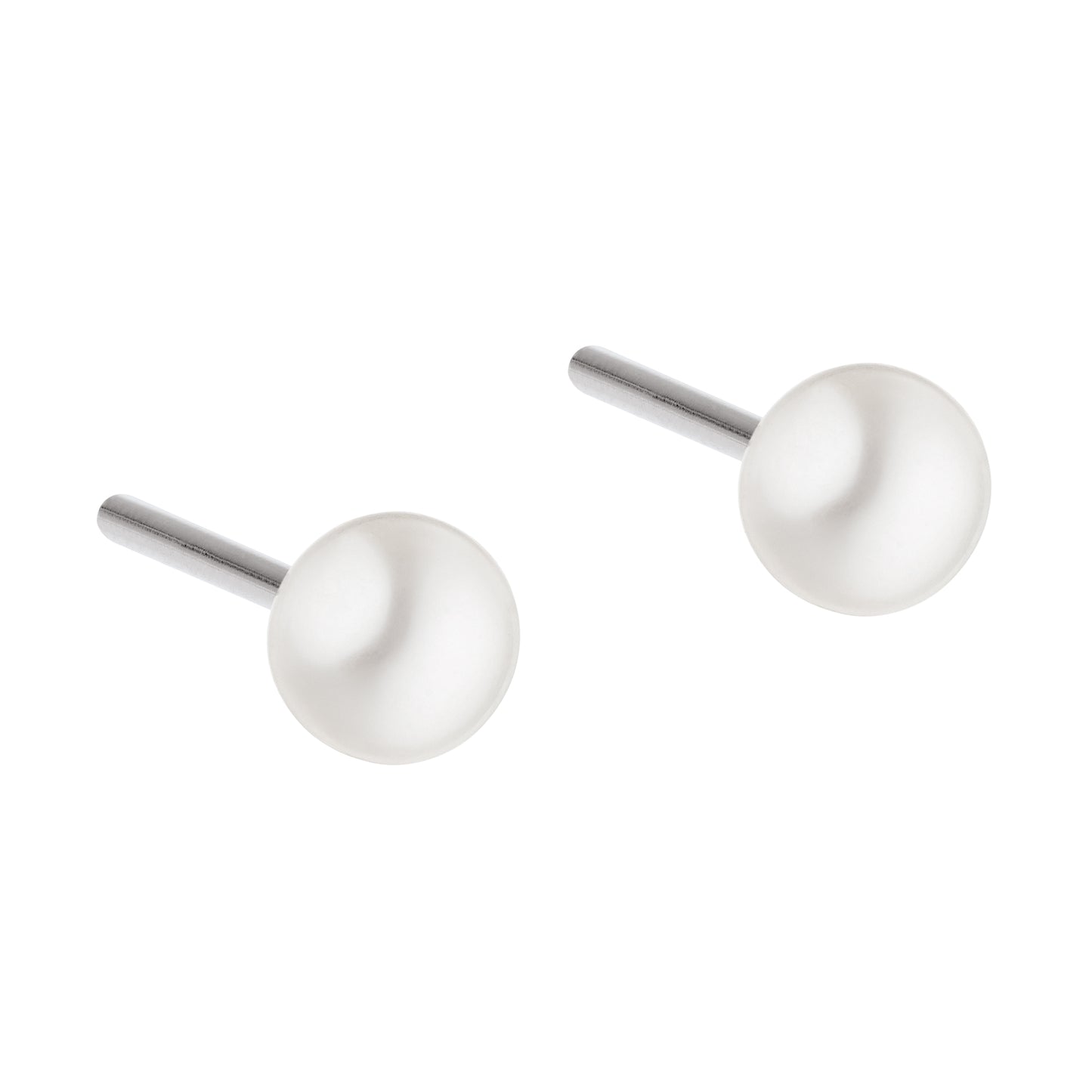 Ernstes Design Ohrstecker E145 Edelstahl SW Perle