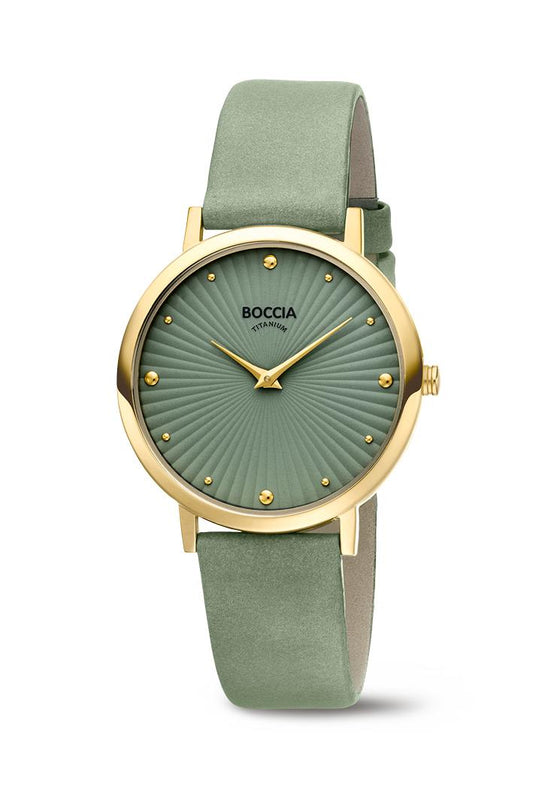 Boccia Armbanduhr 3365-04 Titan vergoldet