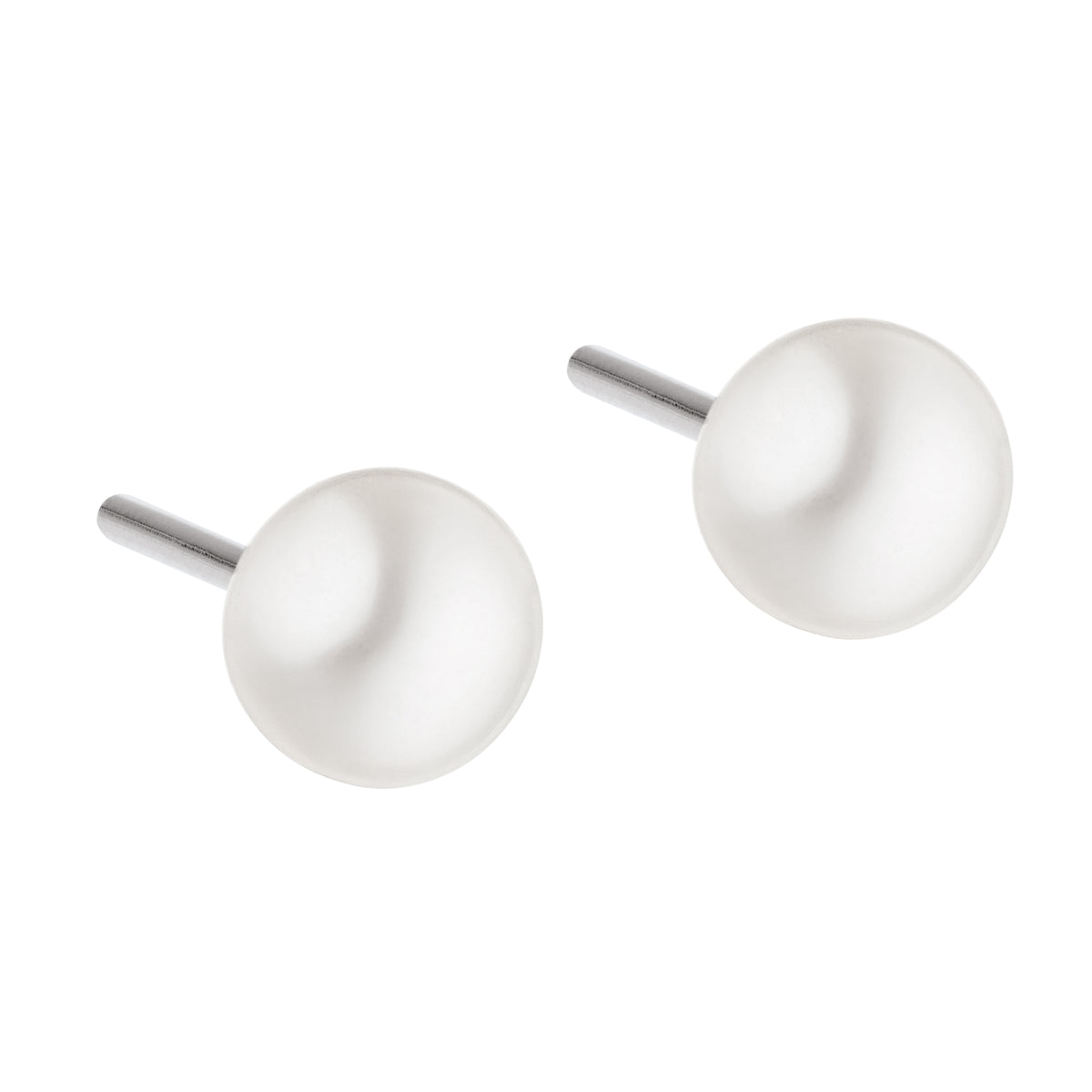 Ernstes Design Ohrstecker E146 Edelstahl SW-Perle