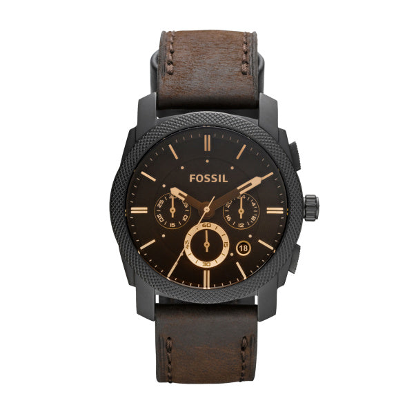 Fossil Herrenarmbanduhr FS4656 Lederband