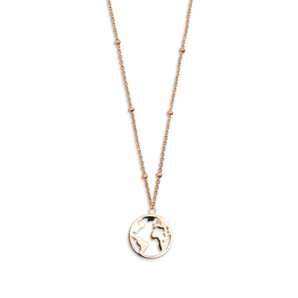 Xenox Kette Weltkugel XS2984R rosevergoldet