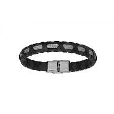 Xenox Armband X2598B Edelstahl Leder