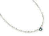 Ernstes Design Kette K73 Edelstahl SW Perle