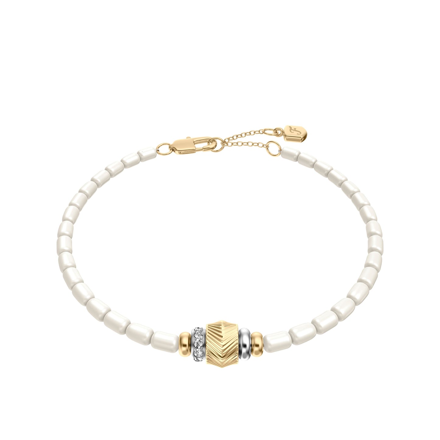 Fossil Armschmuck JF04994998 Edelstahl Perle