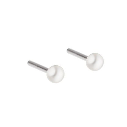 Ernstes Design Ohrstecker E143 Edelstahl SW Perle