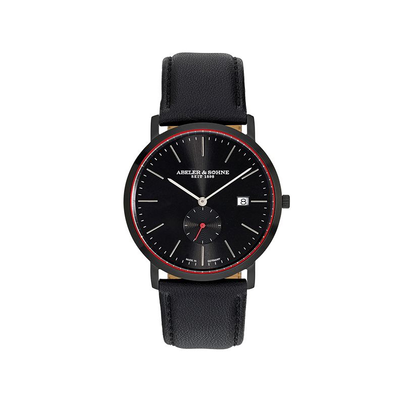 Abeler & Söhne Herrenarmbanduhr AS1089 Lederband