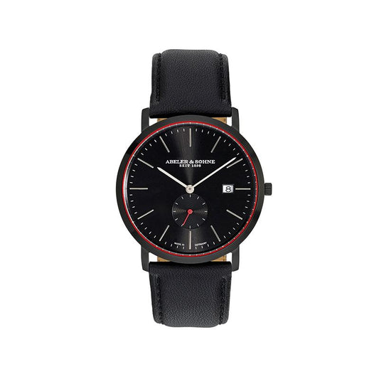 Abeler & Söhne Herrenarmbanduhr AS1089 Lederband