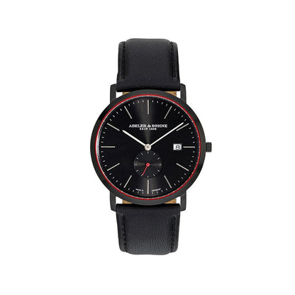 Abeler & Söhne Herrenarmbanduhr AS1089 Lederband