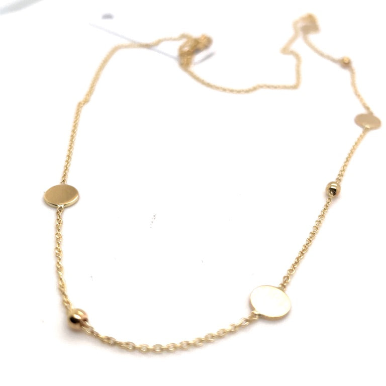 Damenkette 37-4400141-585GG 585 Gold
