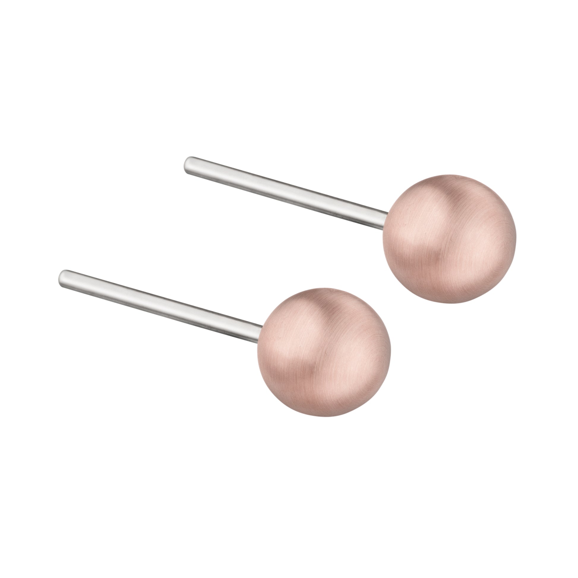 Ohrstecker, teilw. Rotgold bes