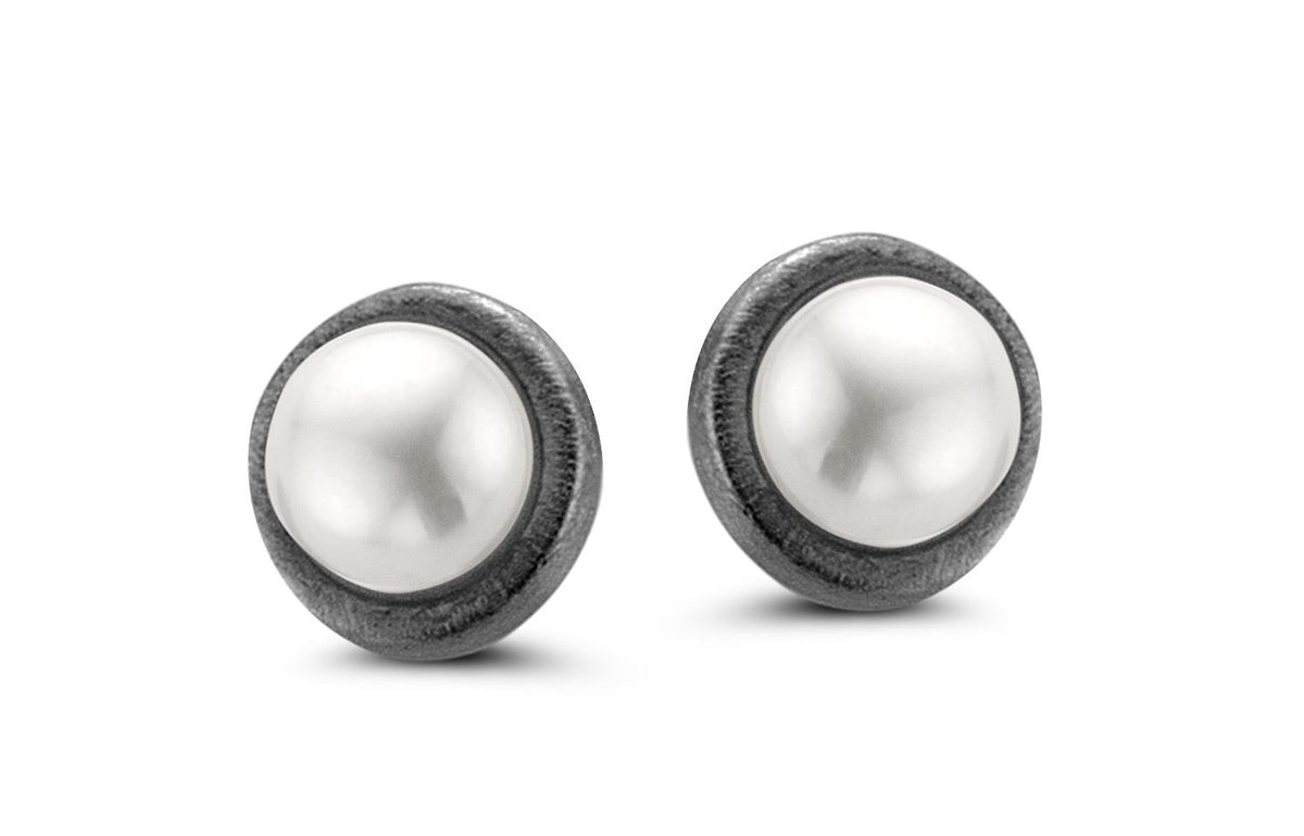 Ohrstecker Pearl black 925/-