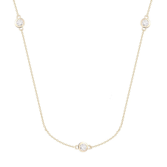 Diara Halsschmuck DS3034G 585/- LGD 0,45ct G/SI1