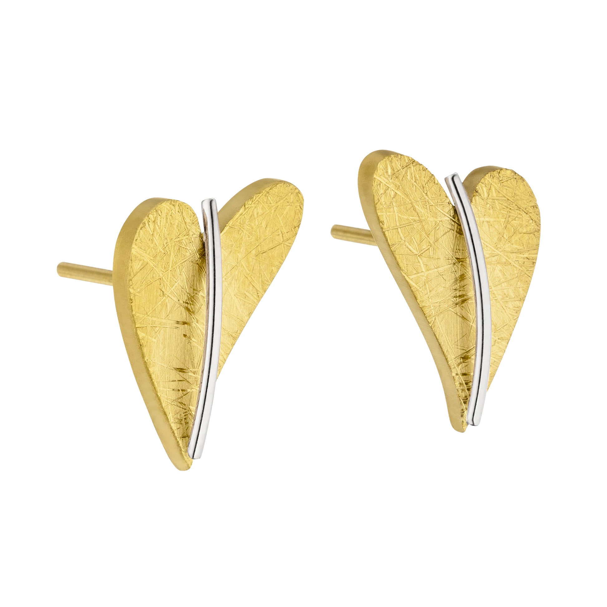 Ernstes Design Ohrstecker E245 Edelstahl Herz