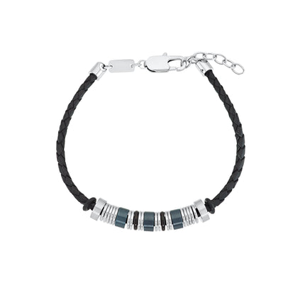 s.Oliver Armband 2031565 Leder- Edelstahl
