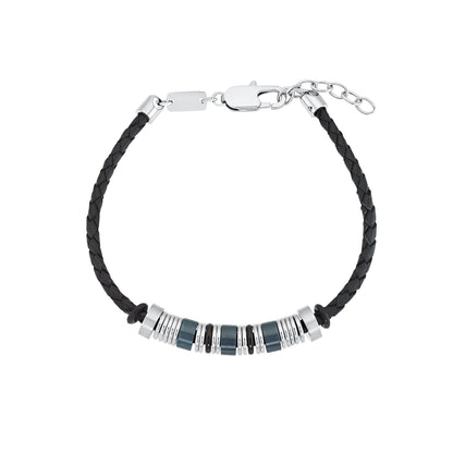 s.Oliver Armband 2031565 Leder- Edelstahl