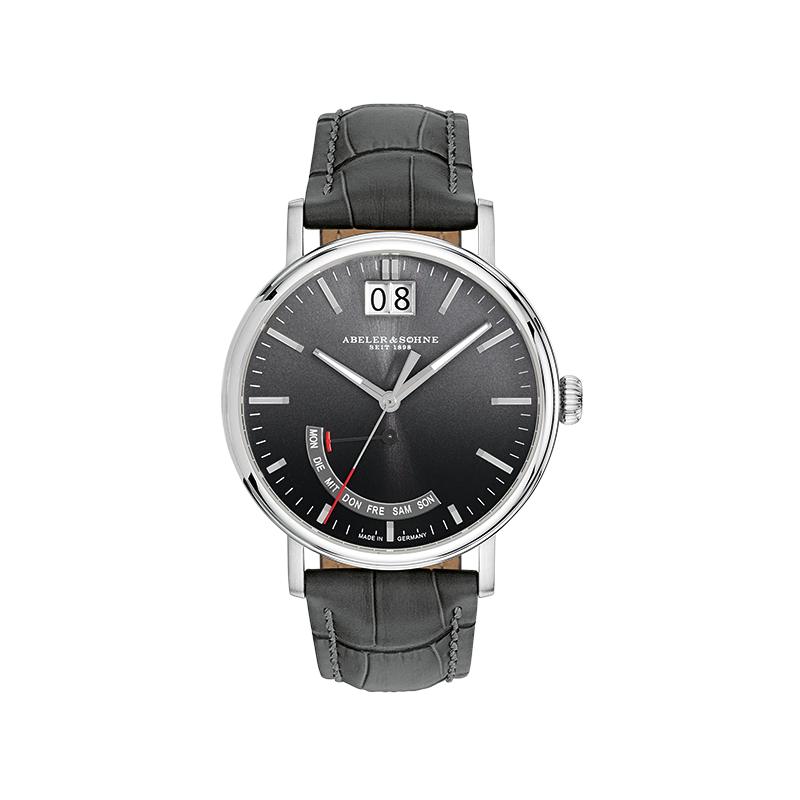 Abeler & Söhne Herrenarmbanduhr AS2801 Lederband