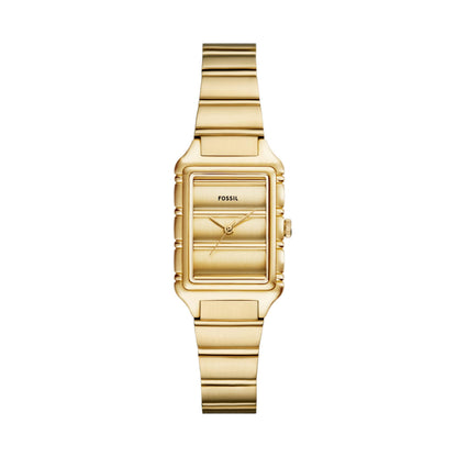 Fossil Damenarmbanduhr ES5389 Edelstahl vergoldet