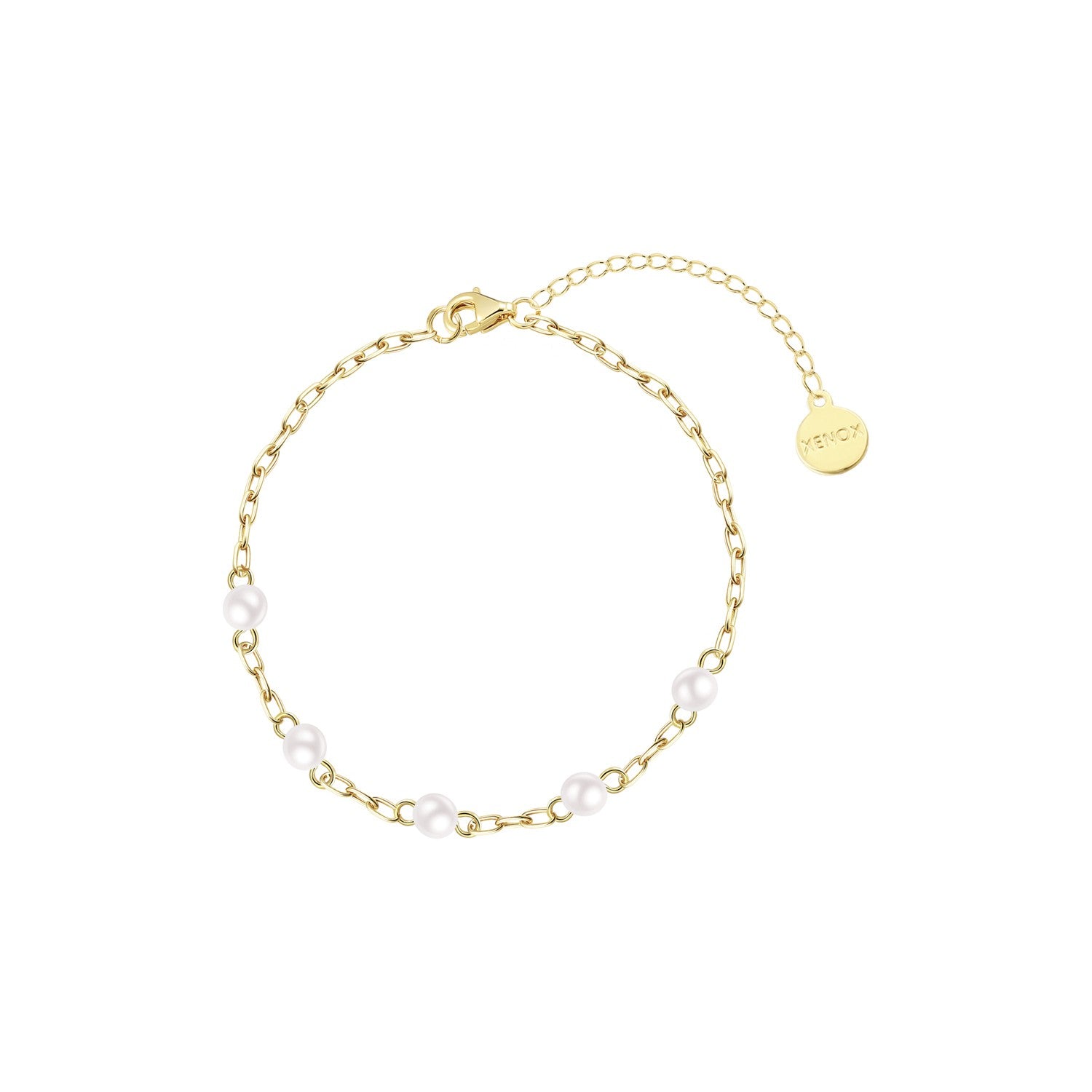 Xenox Armschmuck XS91880G Silber vergoldet
