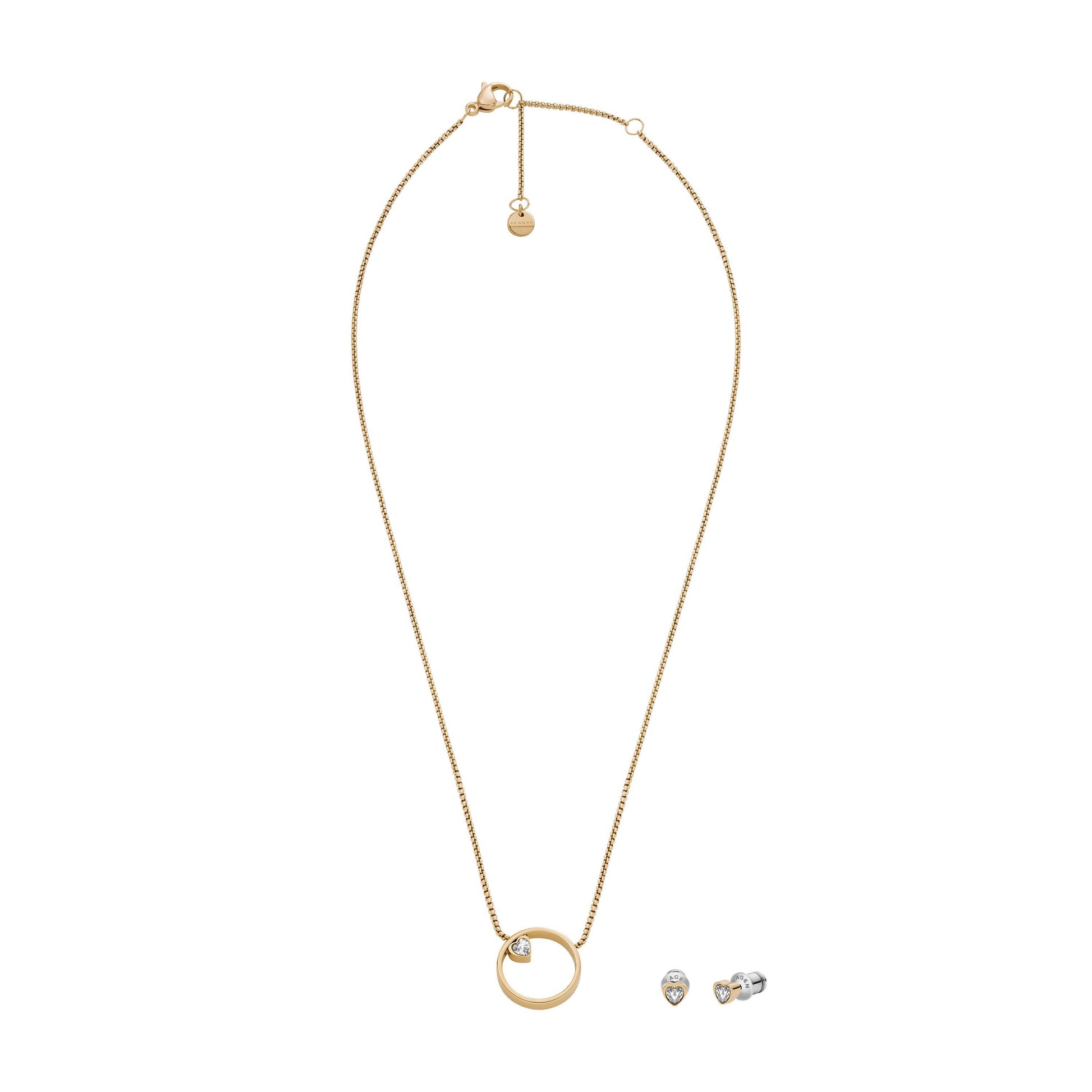 Skagen Damenkette mit Ohrringen SKJB1014SET