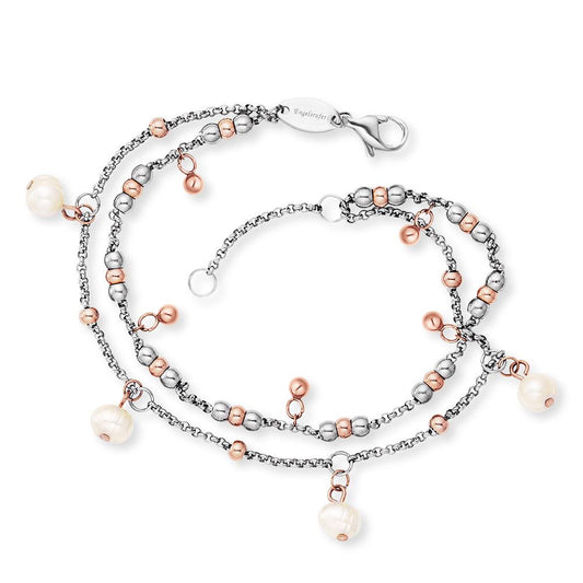 Engelsrufer Fußkette ERBS-Pearl-BI Edelstahl