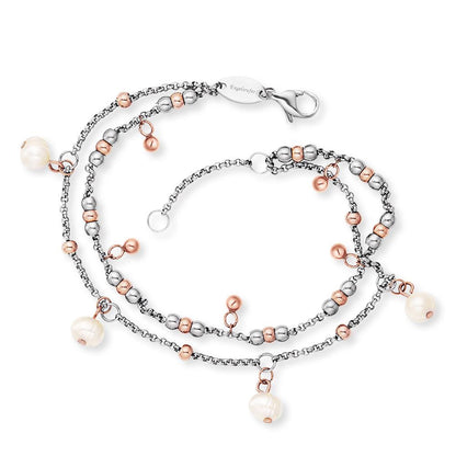 Engelsrufer Fußkette ERBS-Pearl-BI Edelstahl
