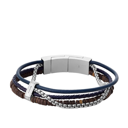 Fossil Armband JF04084040 Edelstahl Leder