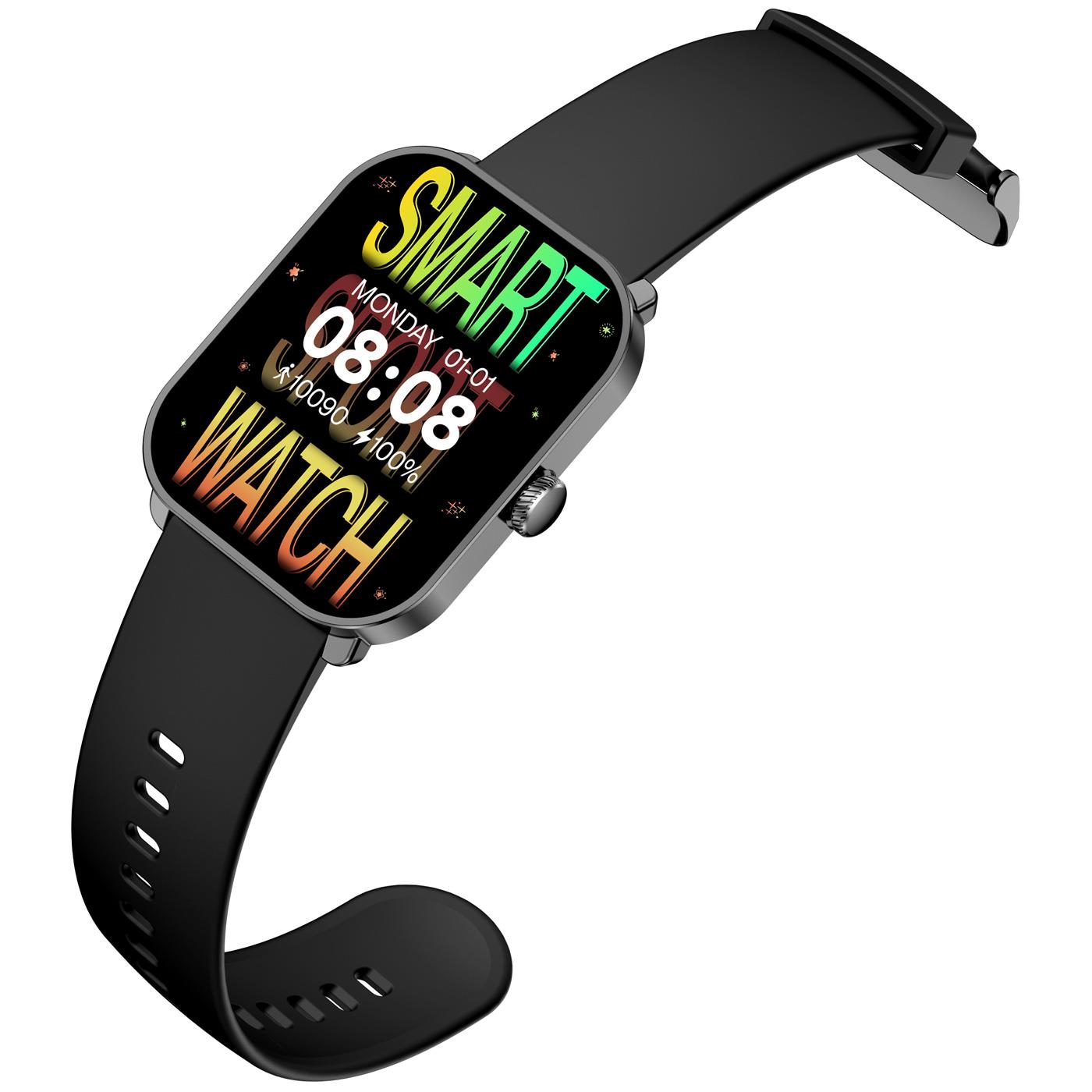 Smarty 2.0 Smartwatch SW070A Silikonband schwarz